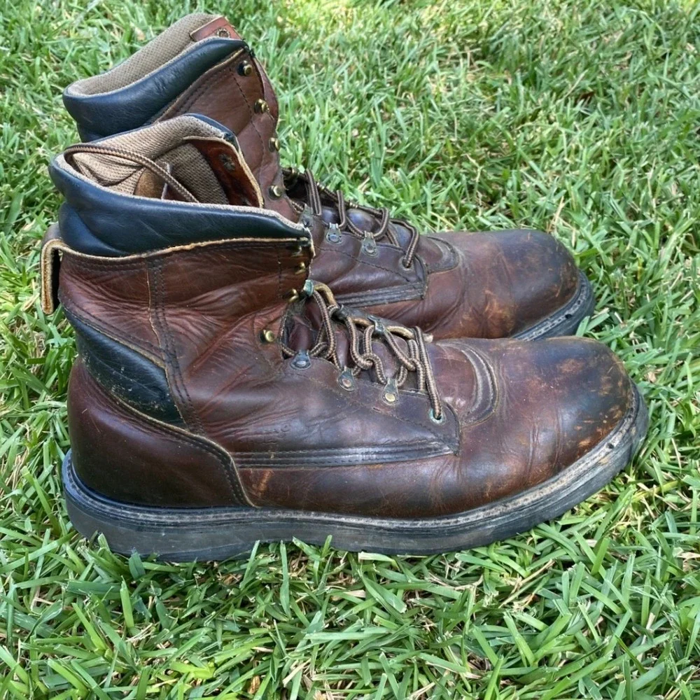 Red Wing 2264 Mens Work Boots Steel Toe Brown Leather EH Made in USA Size 12 D